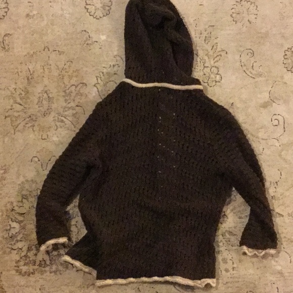 Eddie Bauer hooded zip front sweater, sz L - Picture 4 of 4